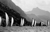 Vitorl�shaj�k Ausztri�ban a Traunsee tavon. [133207]